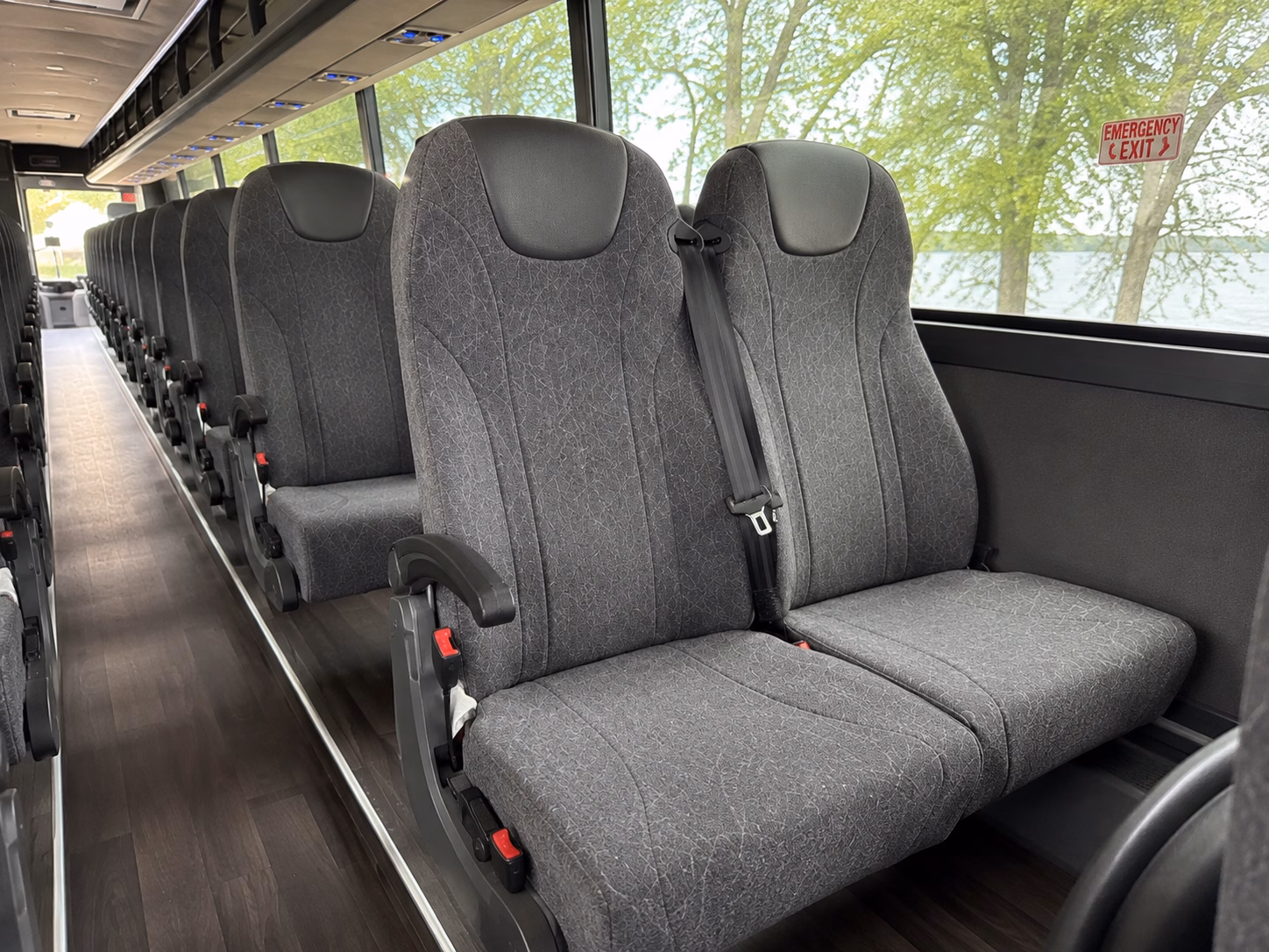elizabeth charter bus services interior